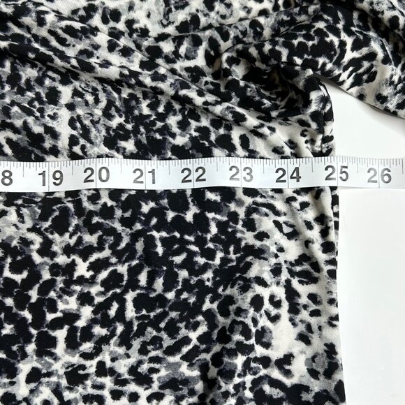 Anne Klein Women's 1X Black Gray 3/4 Sleeve Blouse - Picture 9 of 12